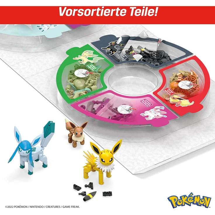 MEGA Construx GFV85 - Pokémon Evoli, legendäres Evolitionsset mit 9 Teilen, Spielzeug ab 6 Jahren – Bild 4