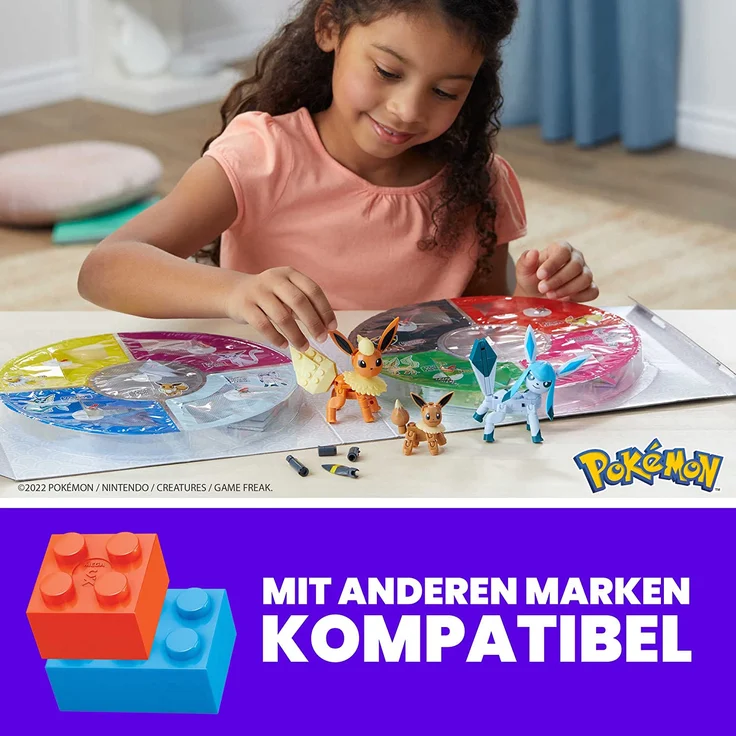MEGA Construx GFV85 - Pokémon Evoli, legendäres Evolitionsset mit 9 Teilen, Spielzeug ab 6 Jahren – Bild 3