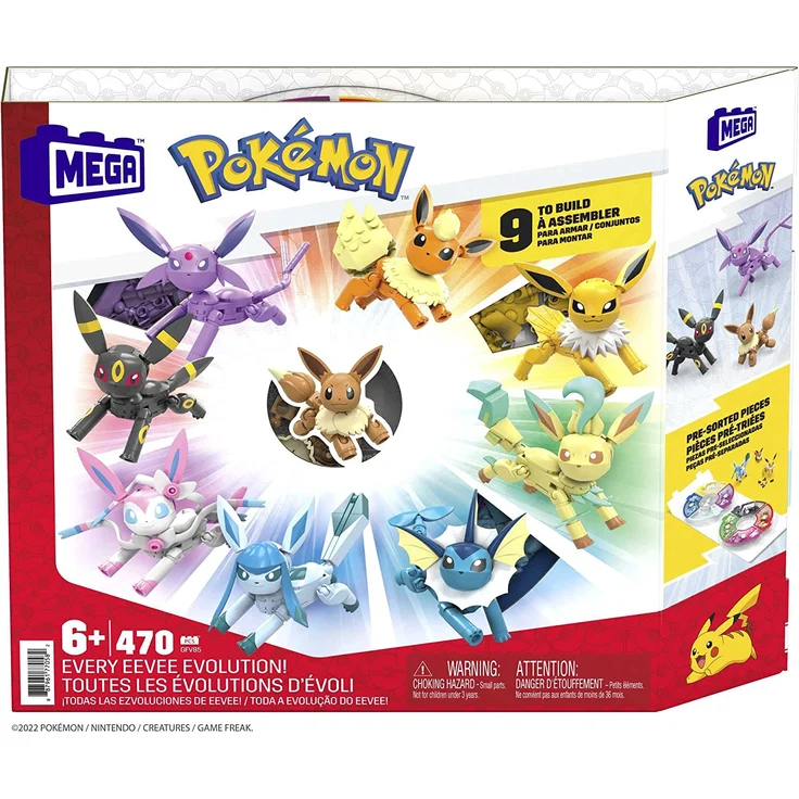 MEGA Construx GFV85 - Pokémon Evoli, legendäres Evolitionsset mit 9 Teilen, Spielzeug ab 6 Jahren – Bild 5