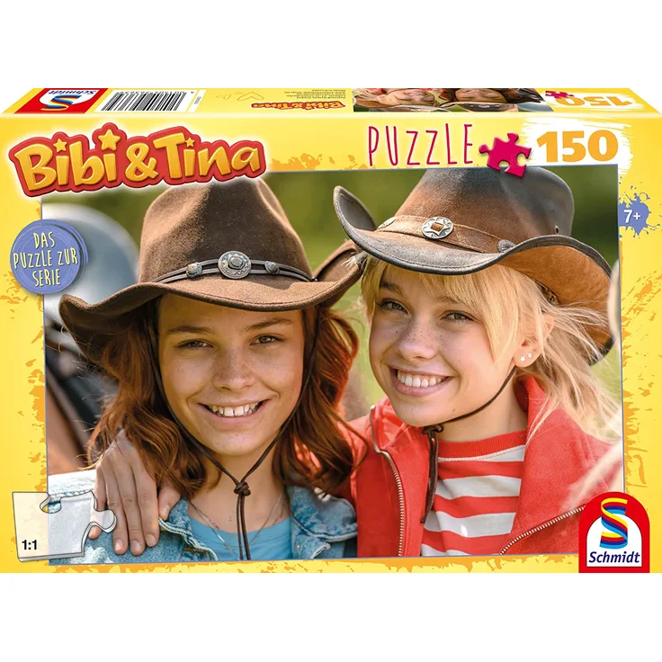 Schmidt Spiele 56363 Bibi und Tina, 150 Teile Kinderpuzzle zur TV Serie