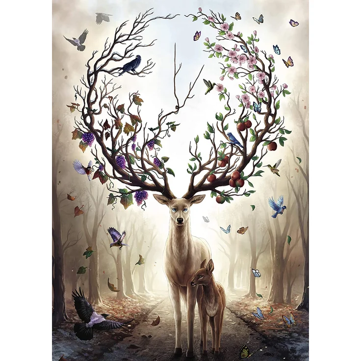 Ravensburger Puzzle 1000 Teile Magischer Hirsch – Bild 2
