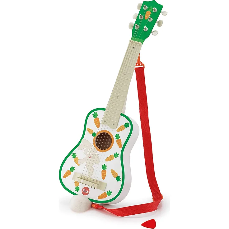 Trudi 88001 Akustische Gitarre Hase Virgilio Musikinstrumente, Vielfarbig