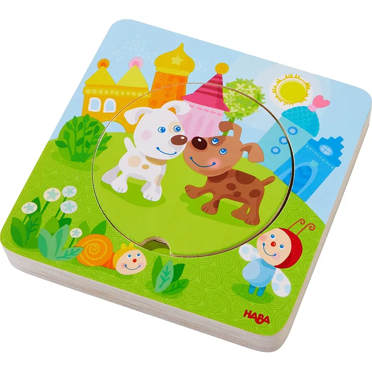 Holzpuzzle Kunterb. Tierkinder