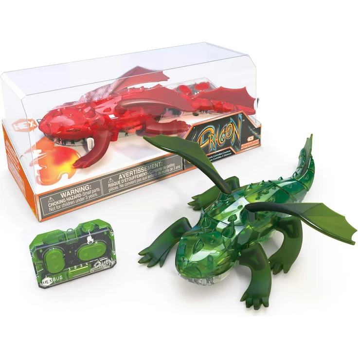 Hexbug 409-6847 Fernbedienung Drache – wiederaufladbares Spielzeug für Kinder – verstellbare Roboterfigur Dinosaurier – Farben können variieren - Preisvergleich – Bild 2