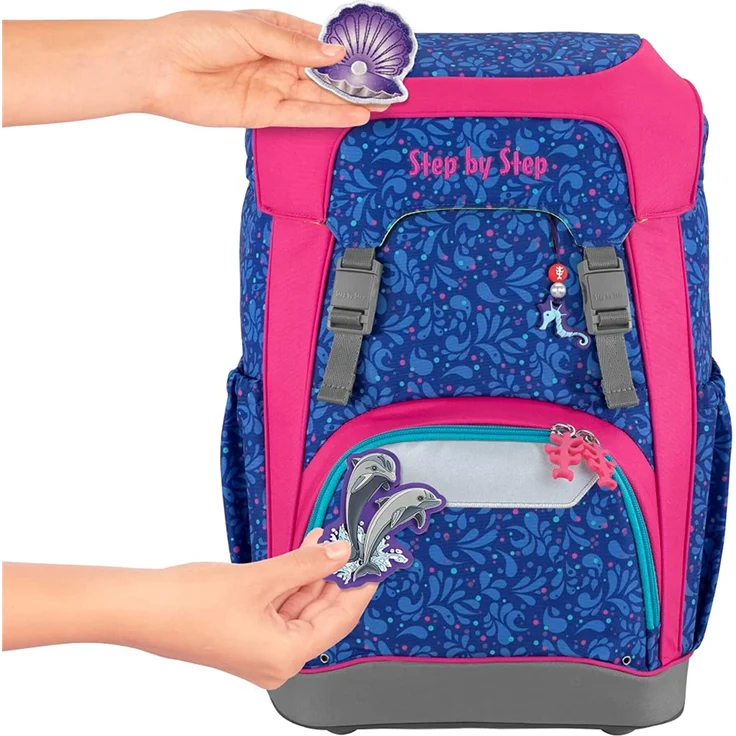 STEP BY STEP Schulrucksack Set GIANT 5-teilig "Happy Dolphins" – Bild 6
