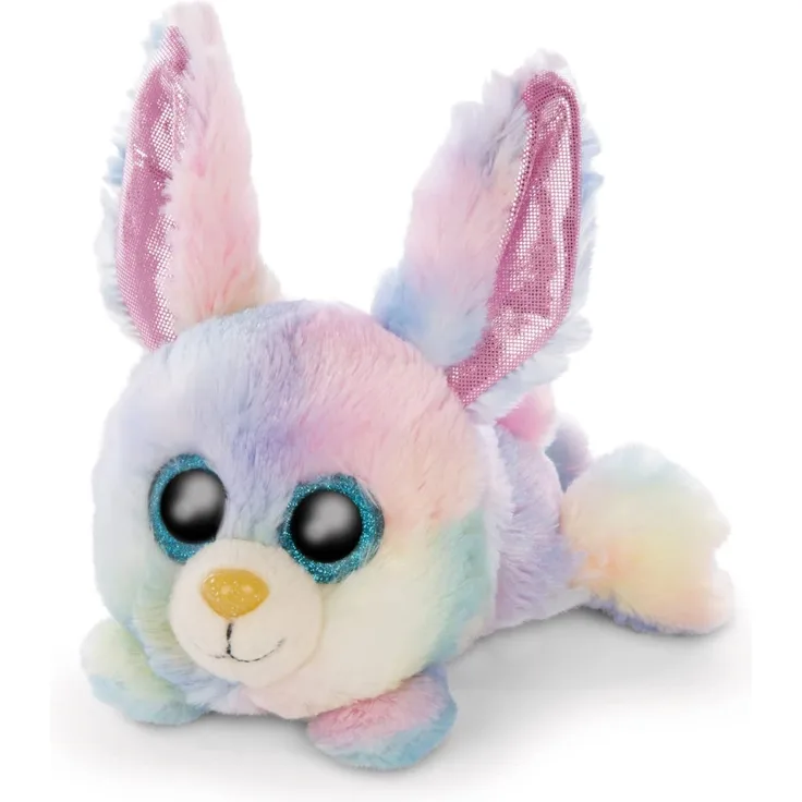 Glubschis liegend Hase Rainbow Candy 15cm