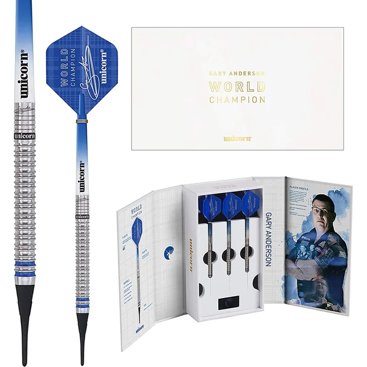 Unicorn Phase 3 World Champion Gary Anderson Soft Darts Presentation Box, 20 Gr. / Inhalt 1 Stück