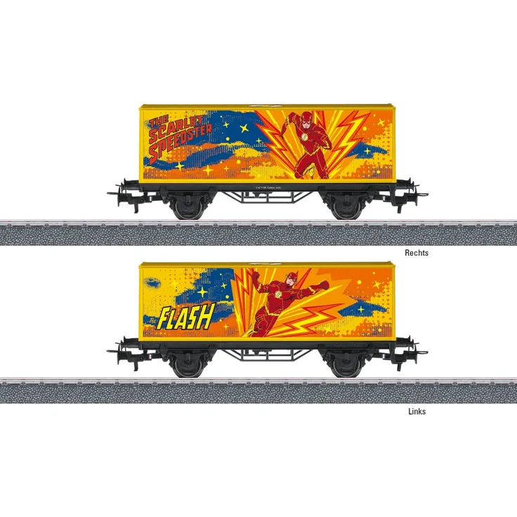Mrklin 44829 H0 Containerwagen The Flash - Start up
