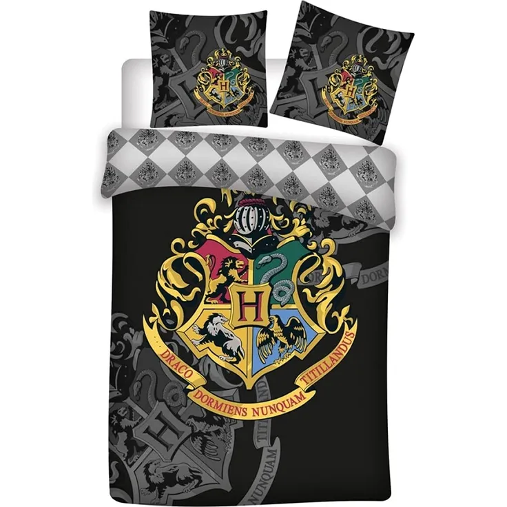 bettbezug Harry Potter 140 x 200 cm schwarz