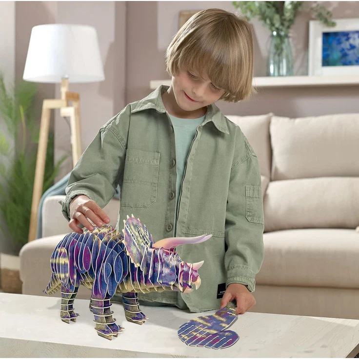 EDUCA - 3D Triceratops 67 Teile Puzzle – Bild 5