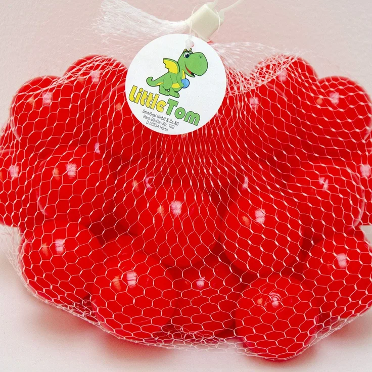 50 Bälle für Bällebad 5,5cm Babybälle Plastikbälle Baby Spielbälle Rot – Bild 4