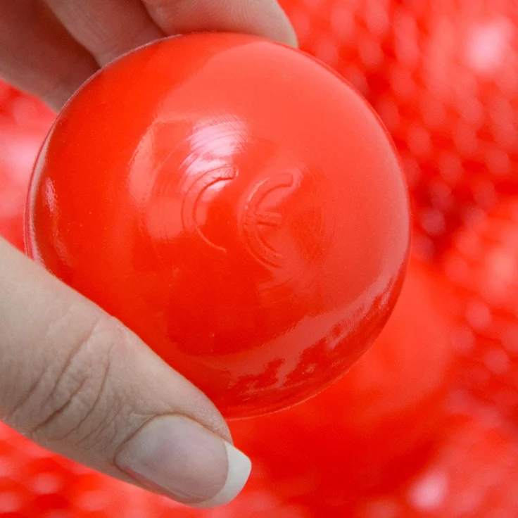 50 Bälle für Bällebad 5,5cm Babybälle Plastikbälle Baby Spielbälle Rot – Bild 5