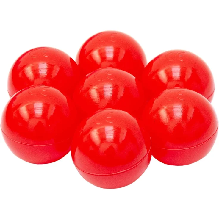 50 Bälle für Bällebad 5,5cm Babybälle Plastikbälle Baby Spielbälle Rot – Bild 2