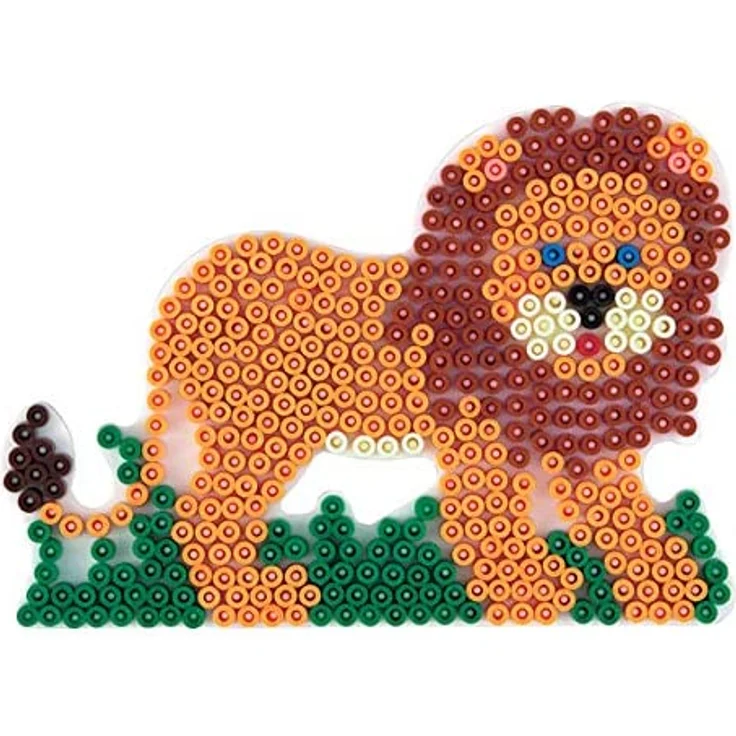 Hama Perlen 4582 Stiftplatten für Midi Perlen, Elefant, Giraffe, Löwe und Kamel – Bild 4