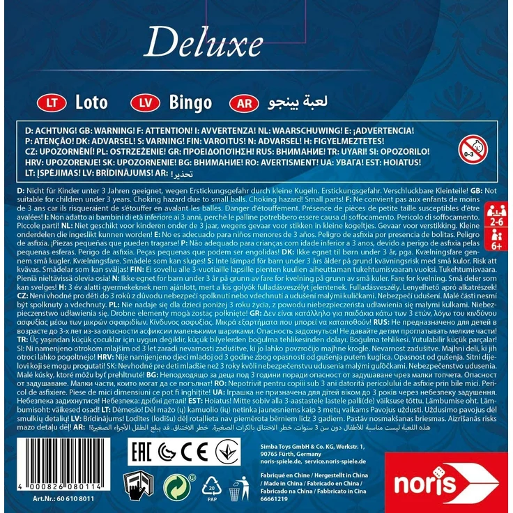 Noris Spiele - Deluxe Bingo – Bild 2