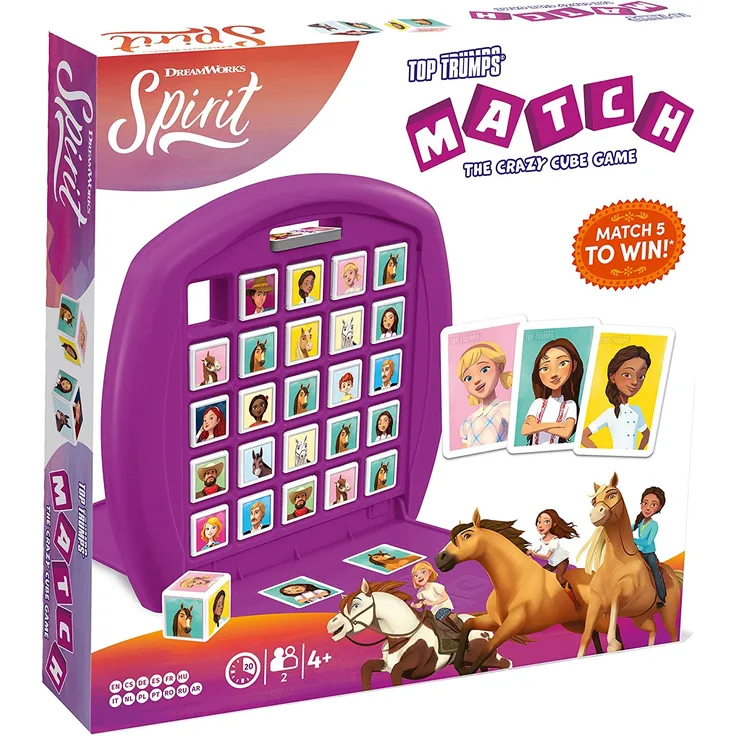 Winning Moves 43380 - Top Trumps Match Spirit, Strategiespiel