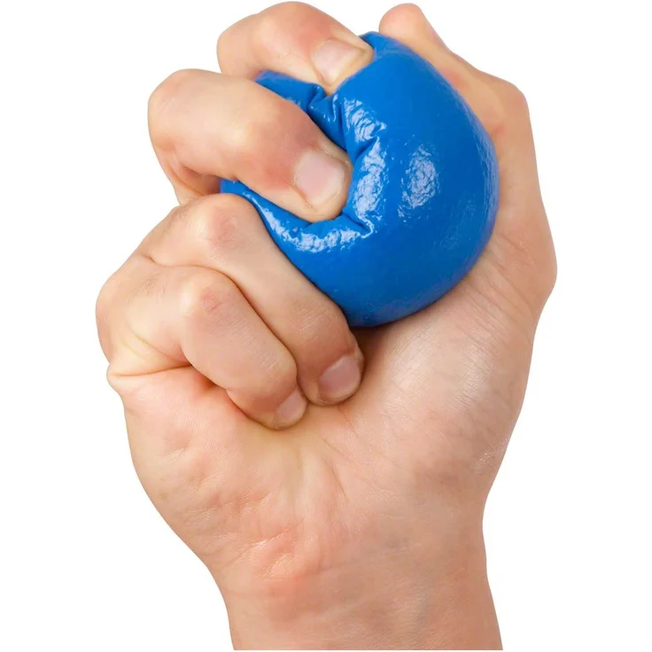 Schaumstoffball beschichtet, Ø 7 cm, blau – Bild 2