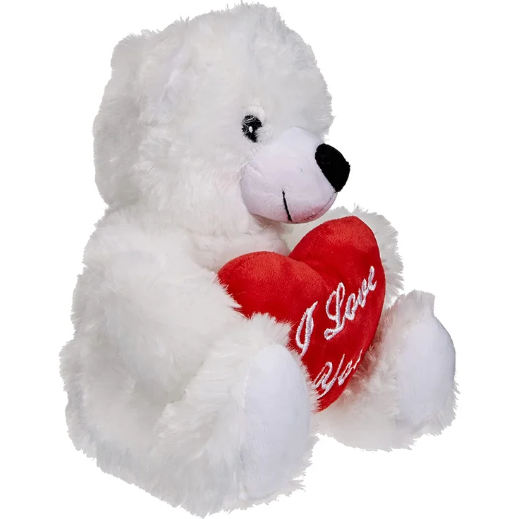 Plüsch-Bär mit rotem Herz, I love you – Bild 2