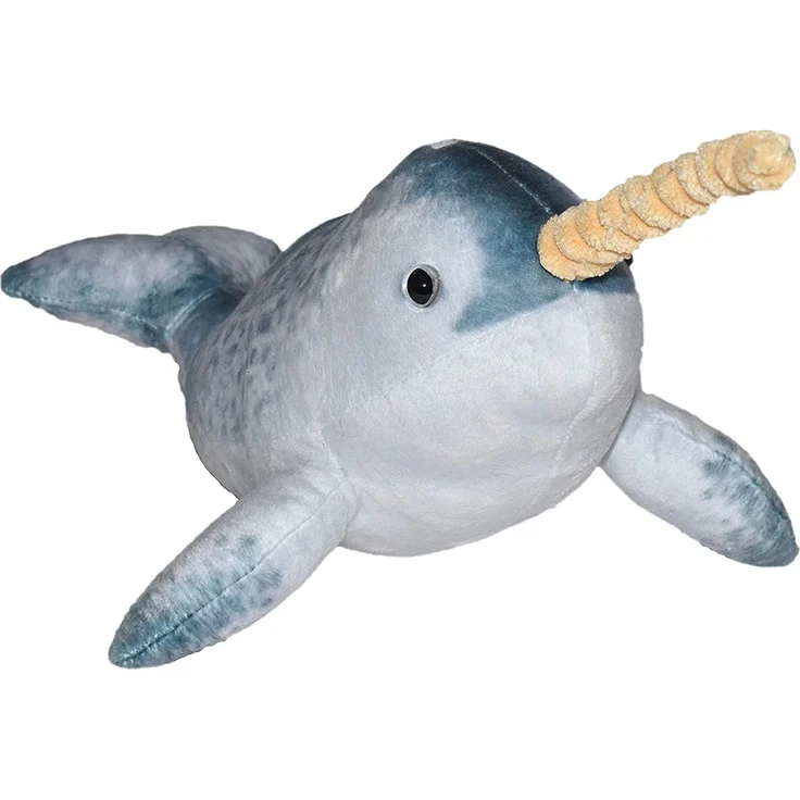 Wild Republic 23421 Plüschtier Living Ocean Mini Narwal, Stofftier, 40 cm, Multi – Bild 3