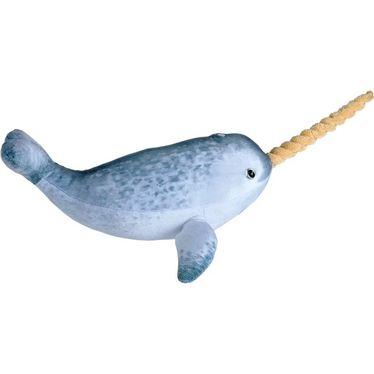 Wild Republic 23421 Plüschtier Living Ocean Mini Narwal, Stofftier, 40 cm, Multi – Bild 1