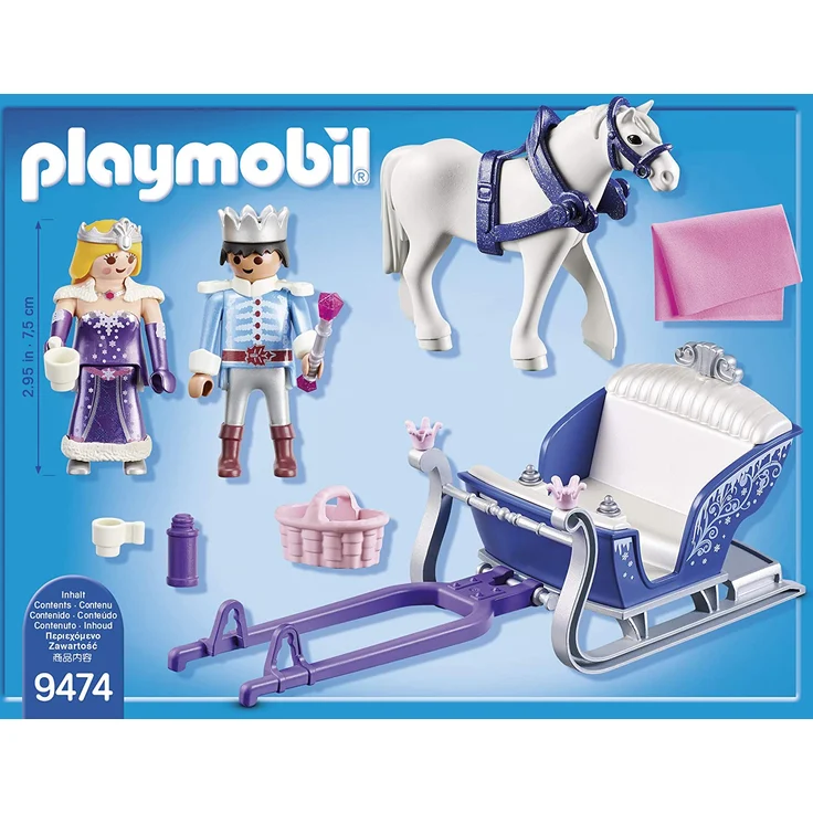 PLAYMOBIL Magic 9474 Schlitten mit Königspaar, Ab 4 Jahren – Bild 5
