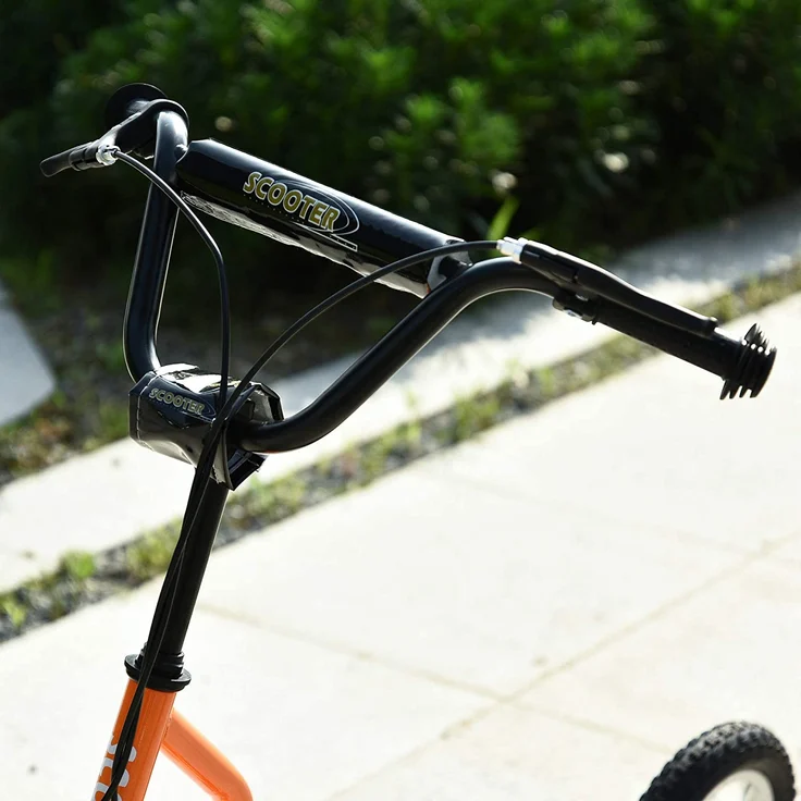 Kinderroller mit Handbremse (Farbe: orange) – Bild 9
