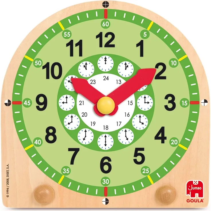 Jumbo D55125 - Goula Lernuhr aus Holz
