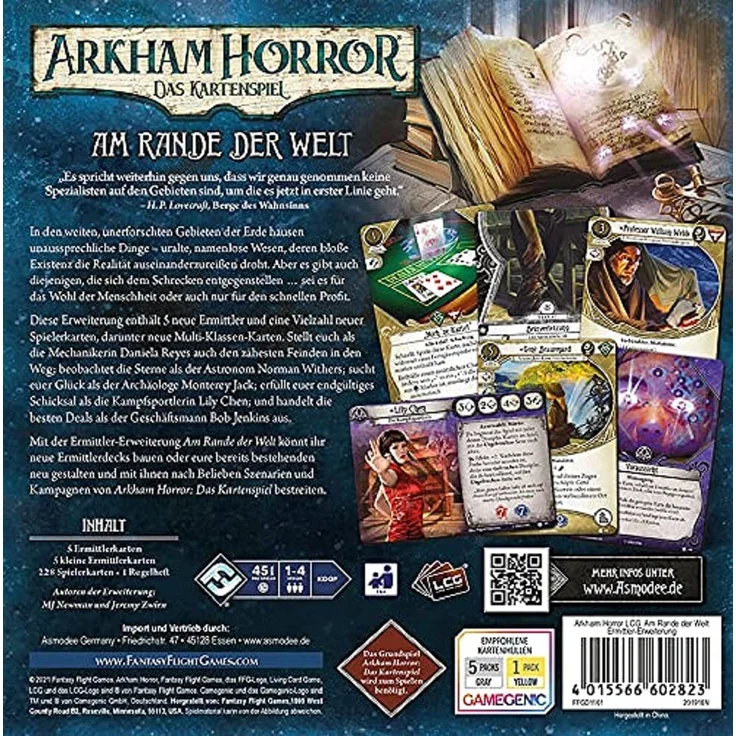 Asmodee Arkham Horror: LCG - Am Rande der Welt, Ermittler Erweiterung, Kartenspiel, Deckbau, Deutsch – Bild 3