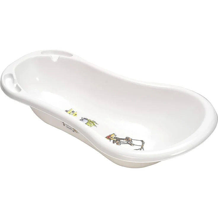 keeeper Winnie Puuh Ergonomische Babywanne mit Stöpsel, Ab 0 bis ca. 12 Monate, 100 cm, Maria, Weiß – Bild 2