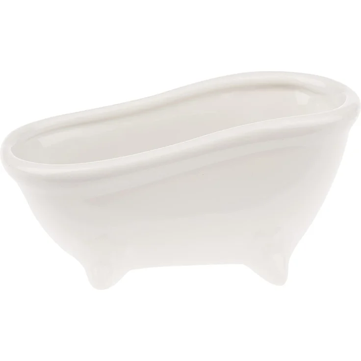SOAPYfun Badewanne 15 x 7 x 7,2 cm, weiss, glänzend – Bild 1