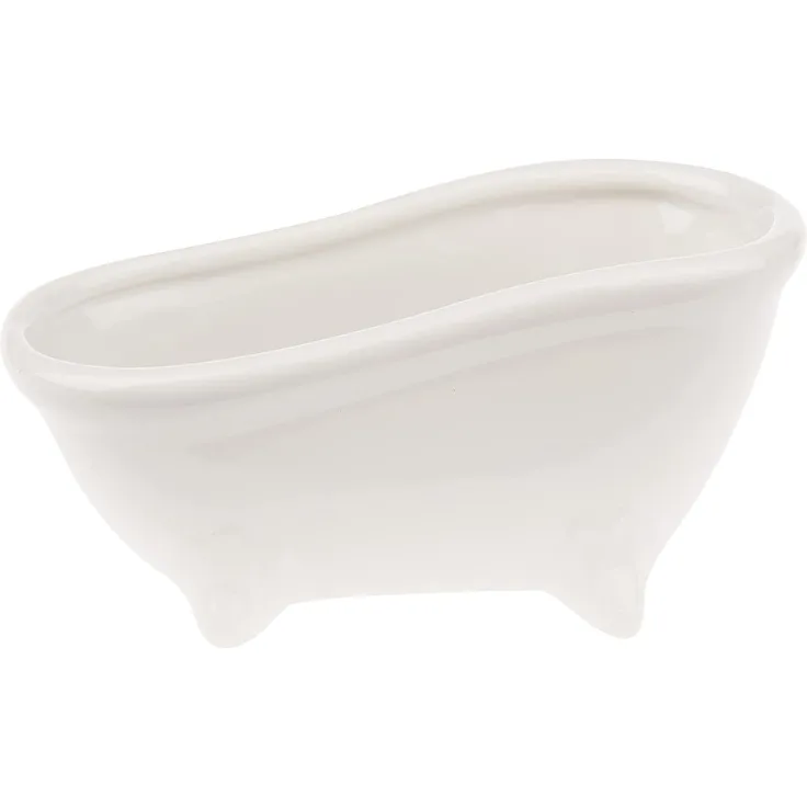 SOAPYfun Badewanne 15 x 7 x 7,2 cm, weiss, glänzend