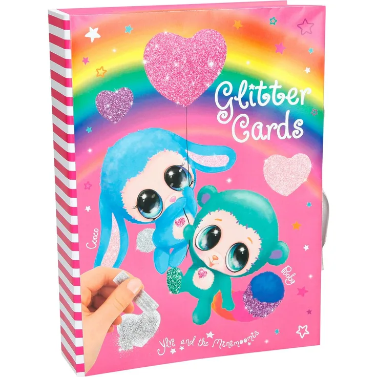 Depesche 8579 - Kreativset Glitter Cards Ylvi und die Minimoomis