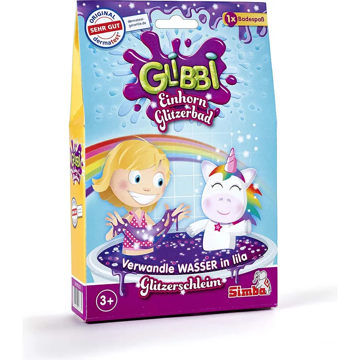 Glibbi Einhorn Glitzerbad