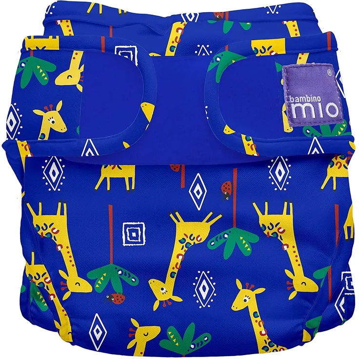 Bambino Mio, Mioduo Stoffwindel Überhose, Giraffen Gala ,Größe 1 (<9Kg)