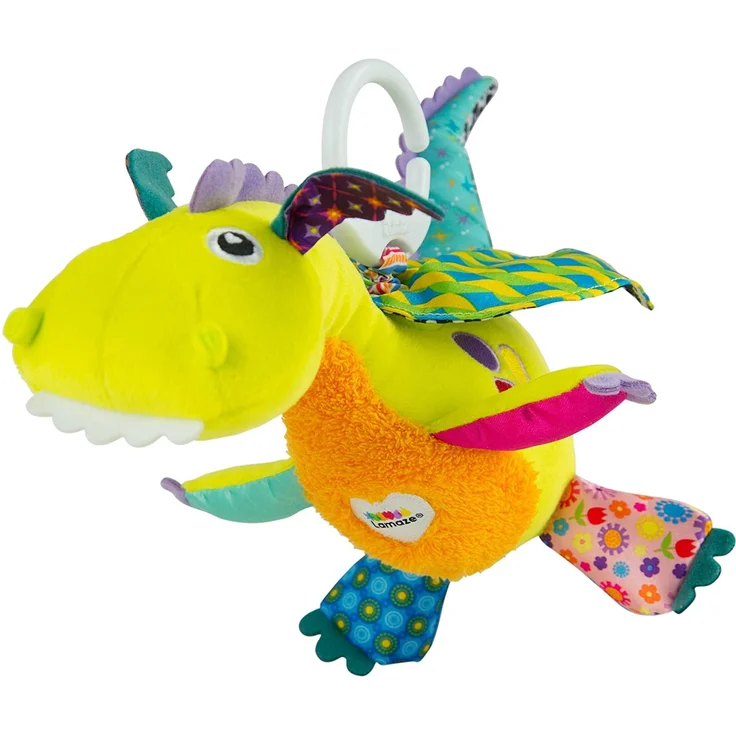 Lamaze Baby Spielzeug 'Diego, der fliegende Drache' Clip & Go, Hochwertiges Kleinkindspielzeug, Greifling Anhänger zur Stärkung der Eltern-Kind-Beziehung, Geschenke zur Geburt, ab 0 Monaten - Preisvergleich – Bild 3
