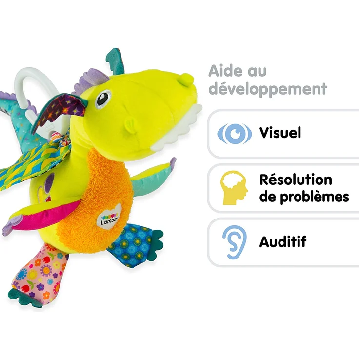 Lamaze Baby Spielzeug 'Diego, der fliegende Drache' Clip & Go, Hochwertiges Kleinkindspielzeug, Greifling Anhänger zur Stärkung der Eltern-Kind-Beziehung, Geschenke zur Geburt, ab 0 Monaten - Preisvergleich – Bild 7