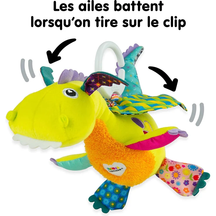 Lamaze Baby Spielzeug 'Diego, der fliegende Drache' Clip & Go, Hochwertiges Kleinkindspielzeug, Greifling Anhänger zur Stärkung der Eltern-Kind-Beziehung, Geschenke zur Geburt, ab 0 Monaten - Preisvergleich – Bild 5