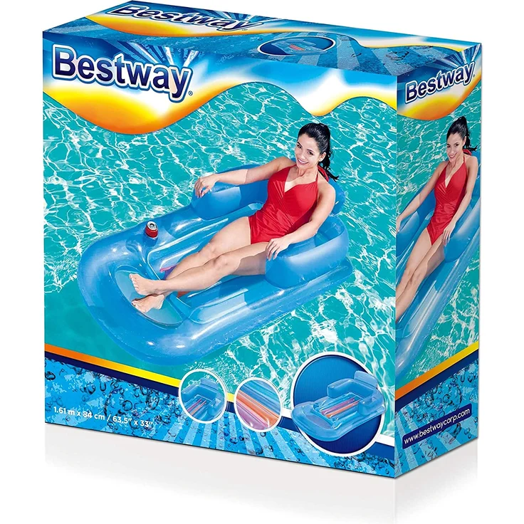 Bestway Luftmatratze „Designer Fashion Lounge“ 161 x 84 cm, sortiert – Bild 4