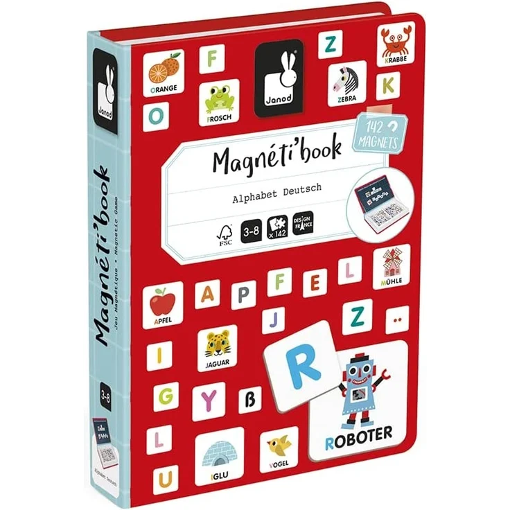 Janod J02713 Magneti'Book Alphabet Lernspielzeug, Deutsch – Bild 2