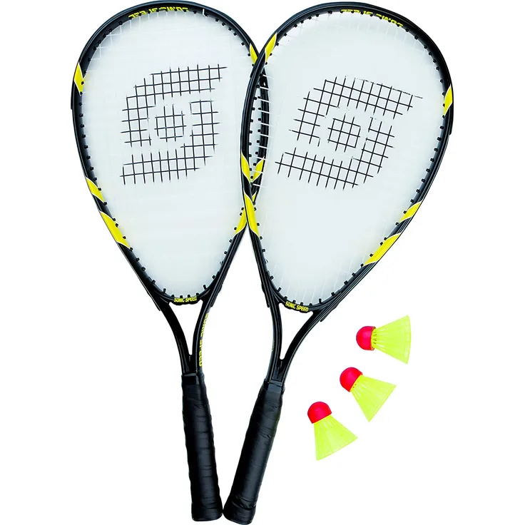 Sunflex Badmintonset SONIC SPEED, schwarz/Gelb, 58.5