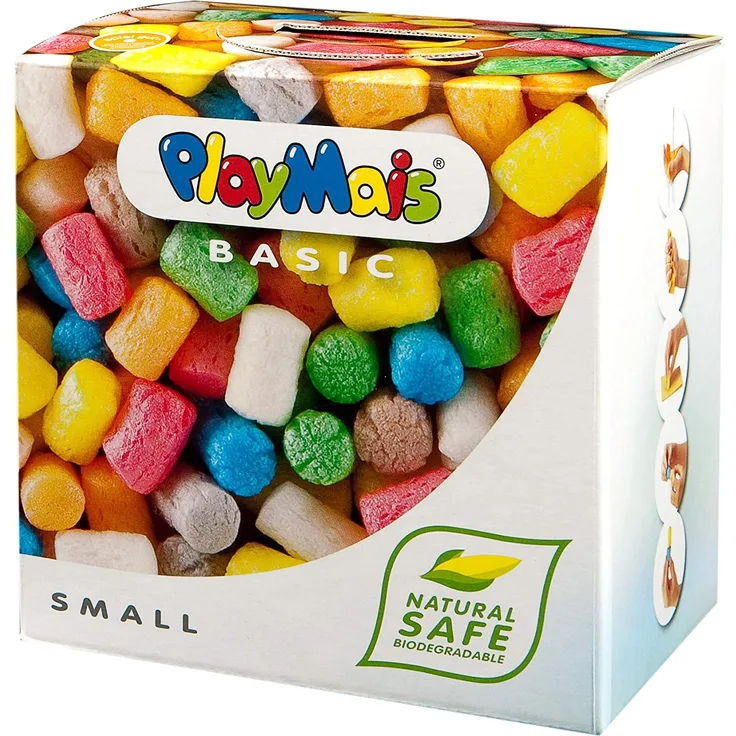 PlayMais BASIC Small Bastel-Set für Kinder ab 3 Jahren | Über 150 bunte PlayMais zum Basteln | Natürliches Spielzeug | Fördert Kreativität & Motorik | Geschenk für Mädchen & Jungen