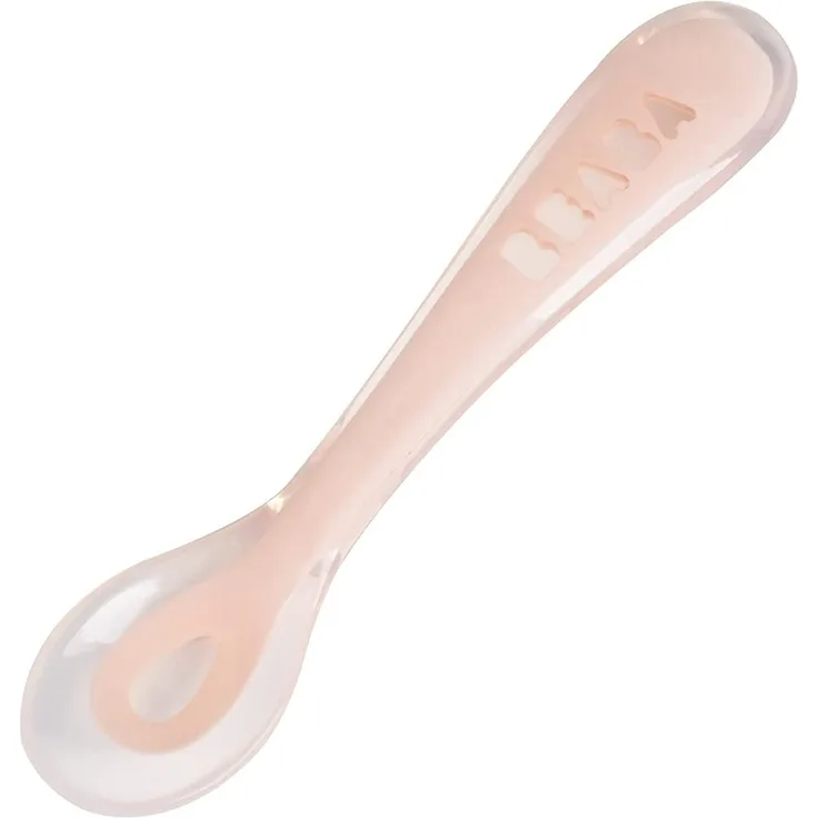 Beaba Silikonlöffel Zweite Mahlzeit Pink Rosa