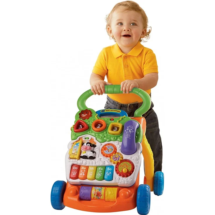 VTech - Baby - Spiel- und Laufwagen orange – Bild 4