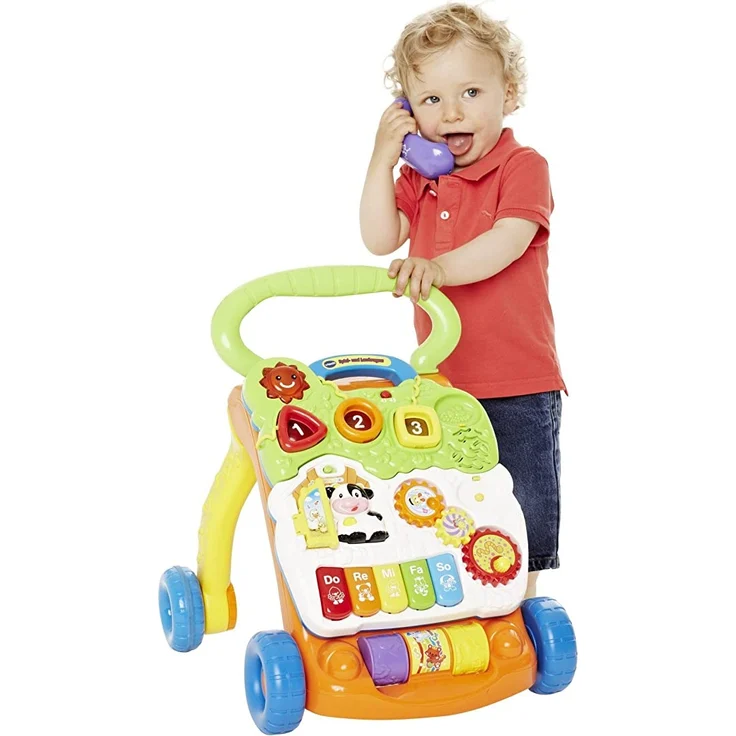VTech - Baby - Spiel- und Laufwagen orange – Bild 2