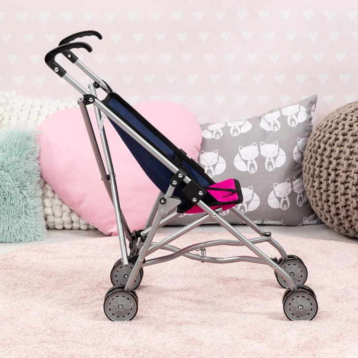 Bayer Design 30154AA Puppen Buggy, blau, Einhorn – Bild 7