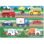 Melissa & Doug Steckpuzzle aus Holz - Fahrzeuge (8 Teile) - Preisvergleich