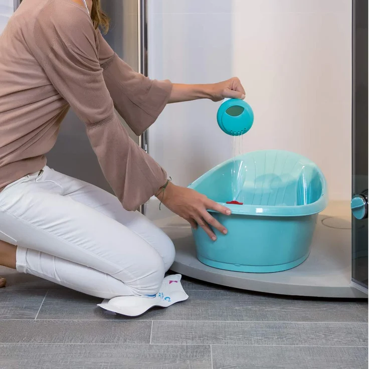 OK Baby Baby-Dusch-Badewanne Onda Weiß – Bild 6
