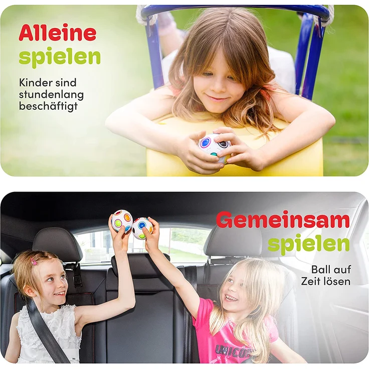 CUBIDI® Original Regenbogenball | Geschicklichkeitsspiel für Kinder und Erwachsene | Spannendes Knobelspiel für Mädchen und Jungen ab 6 Jahren | fördert räumliches Denken, Logik und Vorstellungskraft – Bild 6