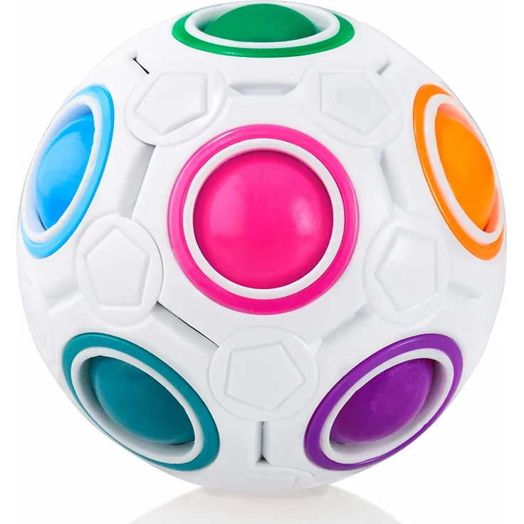CUBIDI® Original Regenbogenball | Geschicklichkeitsspiel für Kinder und Erwachsene | Spannendes Knobelspiel für Mädchen und Jungen ab 6 Jahren | fördert räumliches Denken, Logik und Vorstellungskraft