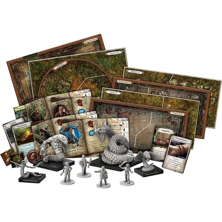 Asmodee Villen des Wahnsinns - Pfad der Schlange - Brettspiel, Erweiterung, 2. Edition – Bild 4